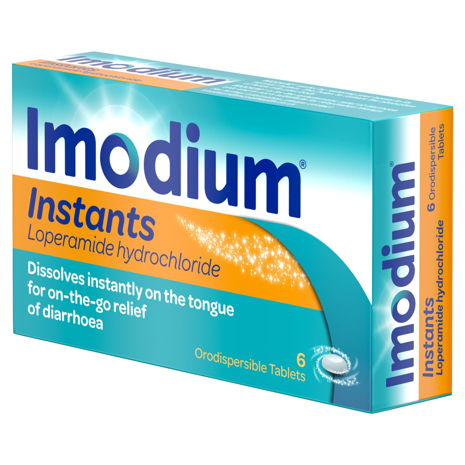 Imodium Instants Loperamide Hydrochloride 6 Tabltes | High Quality Health & Wellbeing Product Online - Product Image Imodium Instants Loperamide Hydrochloride 6 Tabltes | High Quality Health & Wellbeing Product Online - Product Image